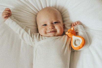 mini Mizzie - 100% Natural Rubber baby Teether - The Teething Co