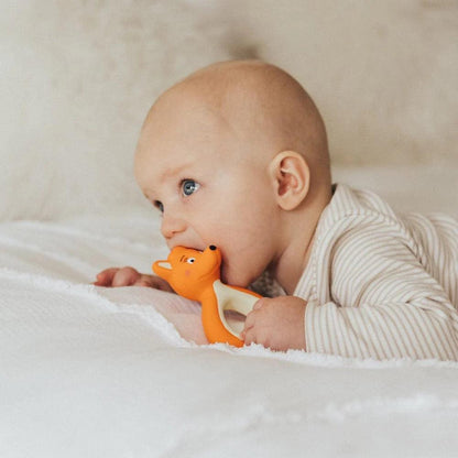 mini Mizzie - 100% Natural Rubber baby Teether - The Teething Co