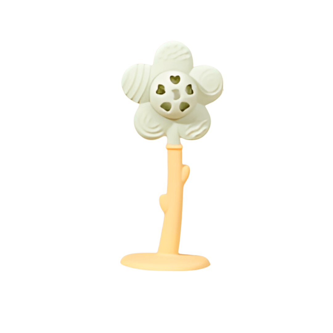 Flower rattle teether - The Teething Co