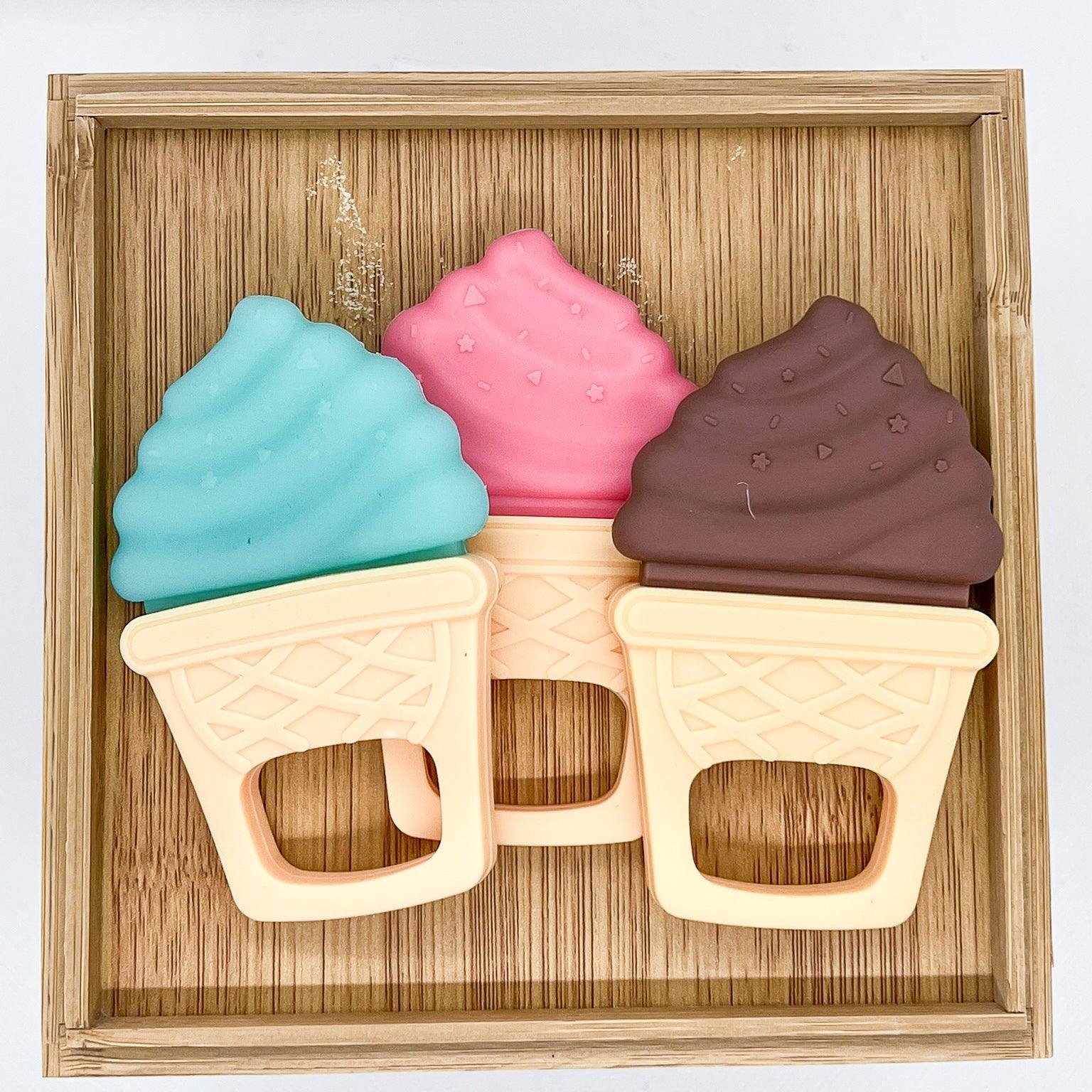 Ice Cream Silicone Teether - The Teething Co